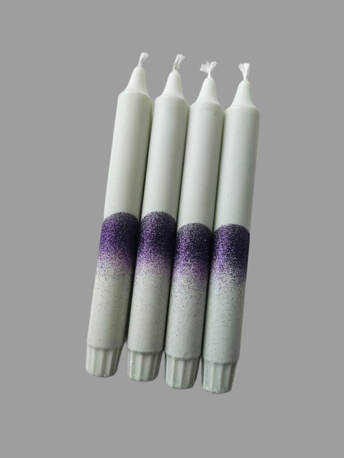 Pale Green and Purple 4 pk