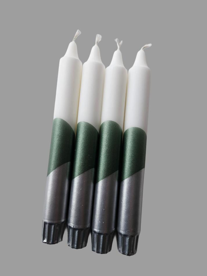 White Green Silver 4 pk