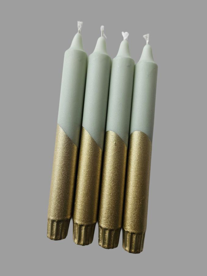 Pale Green and Gold 4 pk